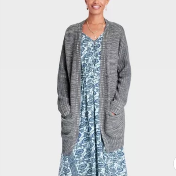 NWT Knox Rose Dark Green Marled Open Front Cardigan Size XXL - Picture 1 of 13